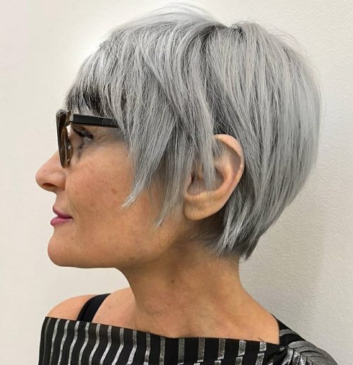 47 New Short Hair with Bangs Ideas and Hairstyles for 2024