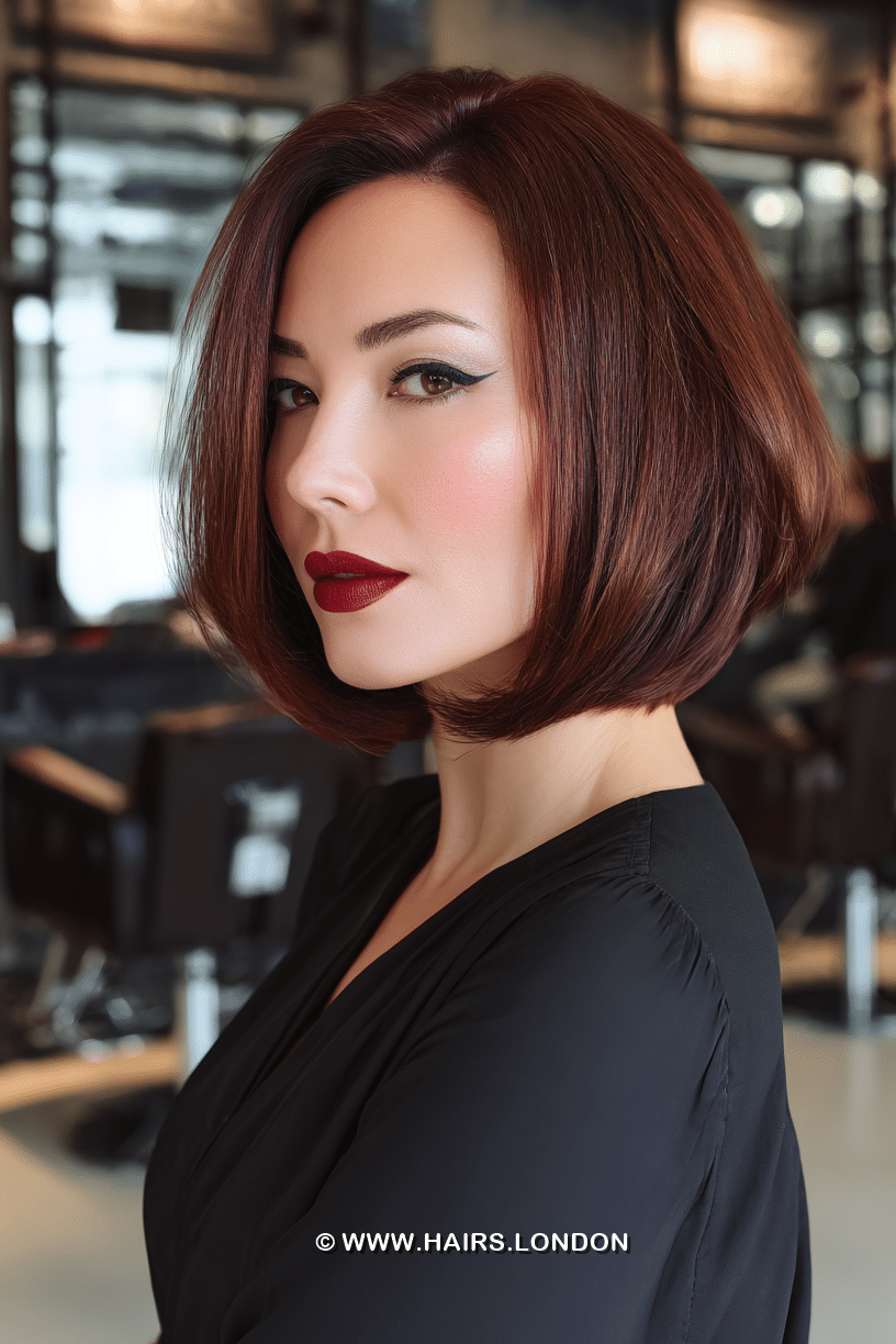 Rich Mahogany Auburn Hair