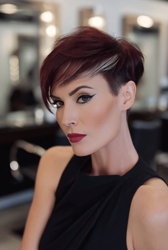 Deep Burgundy Plum Hair