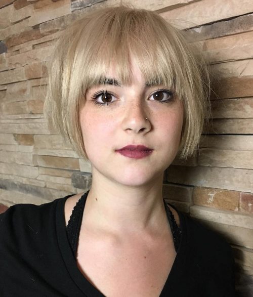 47 Current Ideas of Most Flattering Short Hairstyles for Round Faces