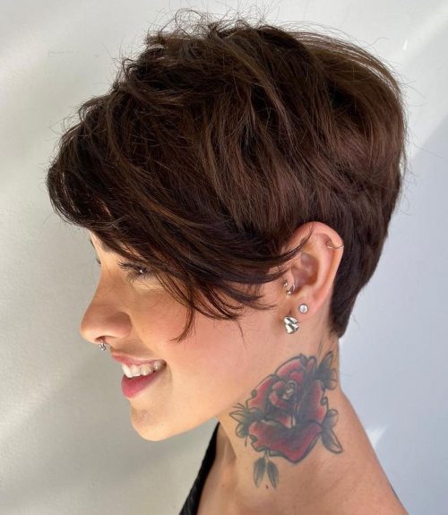 47 New Short Hair with Bangs Ideas and Hairstyles for 2024