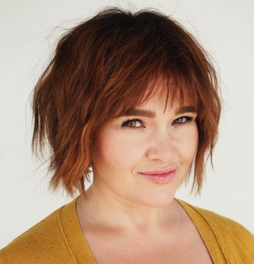 47 New Short Hair with Bangs Ideas and Hairstyles for 2024