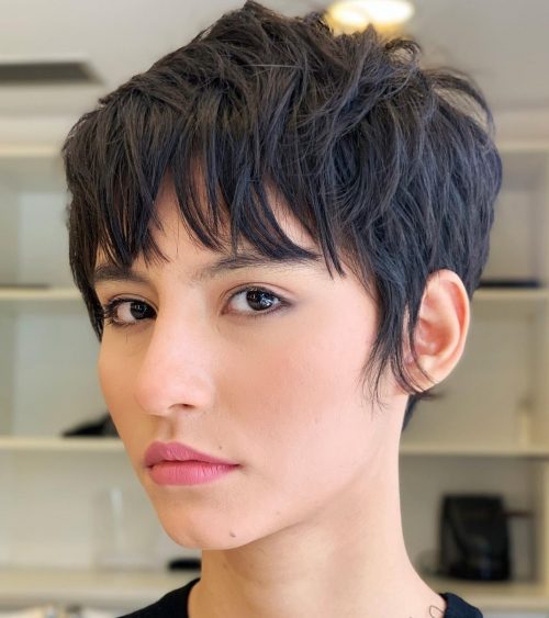 47 New Short Hair with Bangs Ideas and Hairstyles for 2024