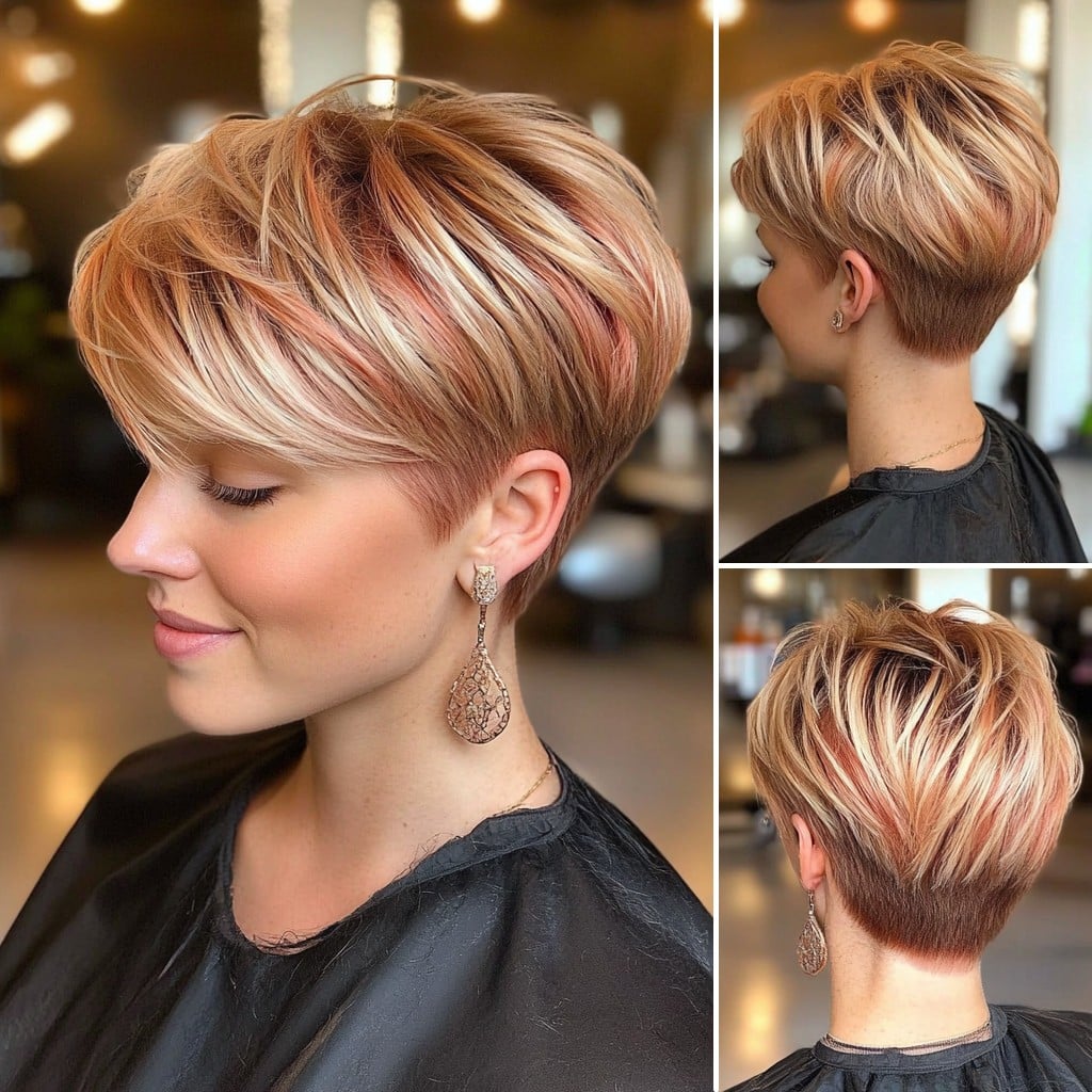 Strawberry Blonde Pixie Hair