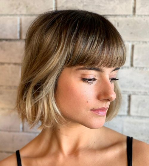 47 New Short Hair with Bangs Ideas and Hairstyles for 2024