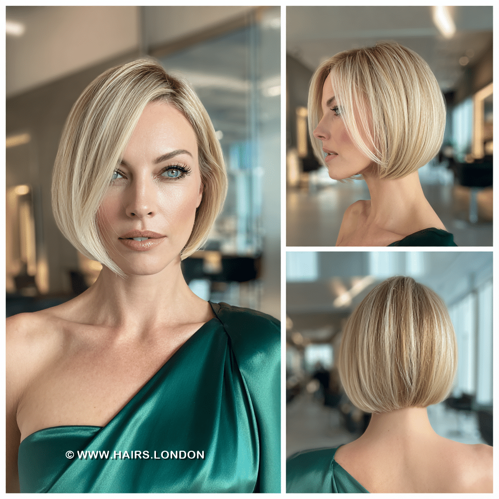 Soft Vanilla Blonde Bob Hair