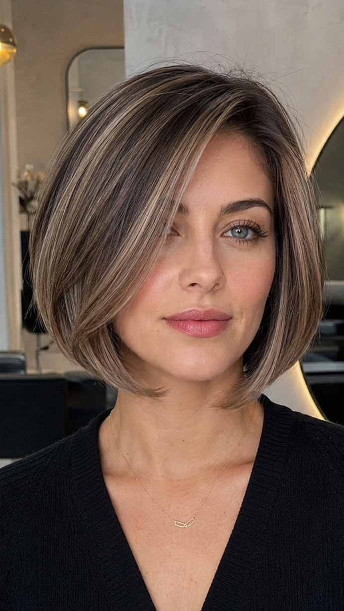 Smoky Beige Balayage Hair