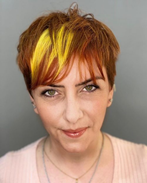 41 Fresh Pixie Haircuts with Bold Colors for Women