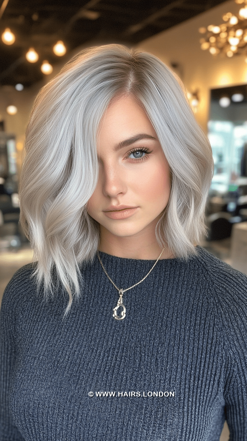 Icy Silver Blonde Hair