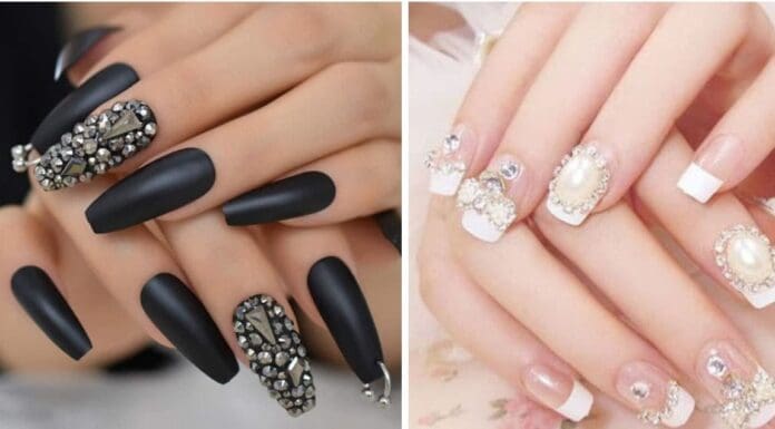 20 BEAUTIFUL DIAMOND NAIL DESIGNS YOU WILL LOVE