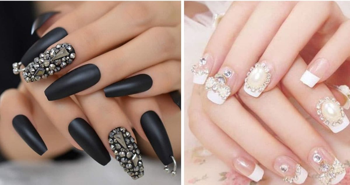 20 BEAUTIFUL DIAMOND NAIL DESIGNS YOU WILL LOVE