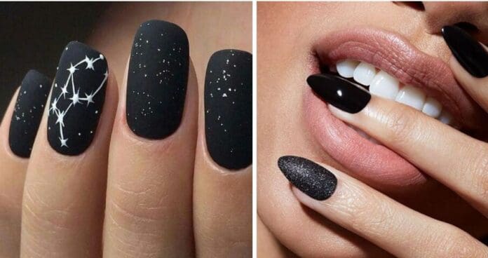 23 BLACK NAIL DESIGNS TO TRY IN 2022