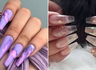 40-Best-Coffin-Shaped-Nail-Designs