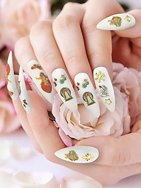 Angel-Pattern-Nail-Stickers