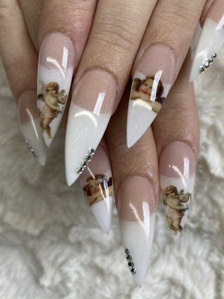 Angels-on-French-Manicure