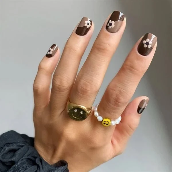 Brown-Nail-Art