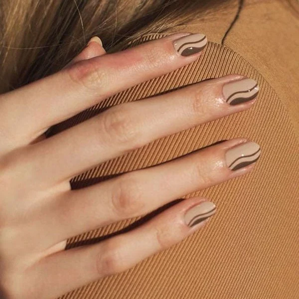 Brown-and-Nude-Nails
