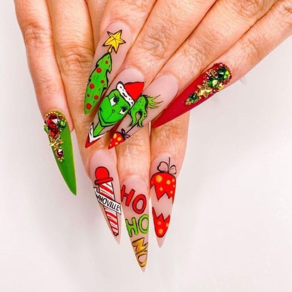 Grinch-Christmas-Nails