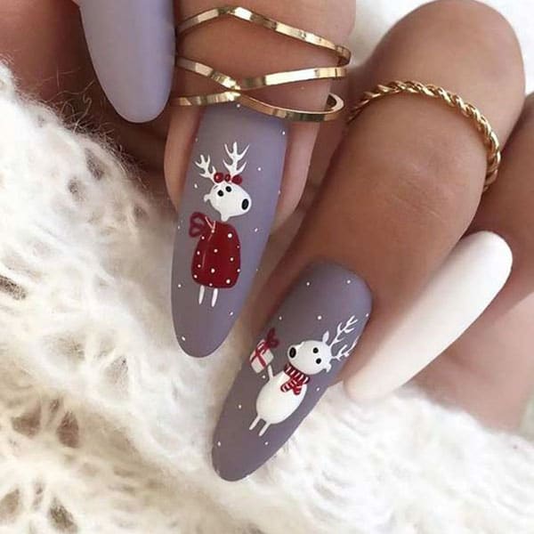 Lilac-and-White-Christmas-Nails
