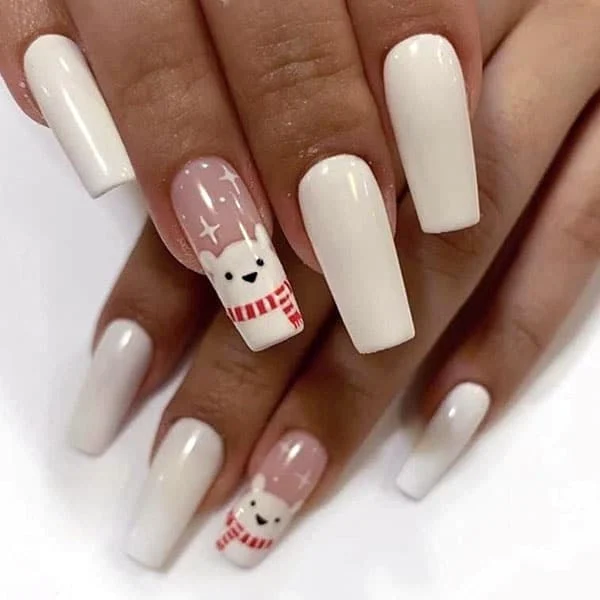 Nude-and-White-Christmas-Nails