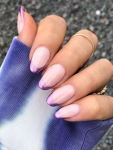 Purple-French-Tip-Nails