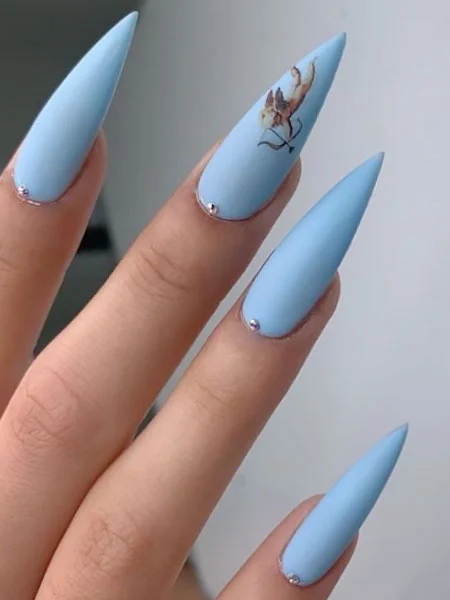 Stiletto-Nails-with-Angel-Feature-Nails