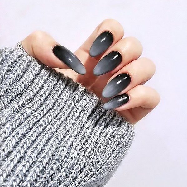 Black Ombre Nails