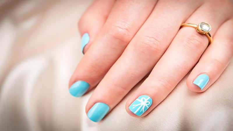 Blue Wedding Nails