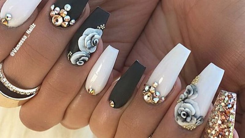 Coffin 3d Nails