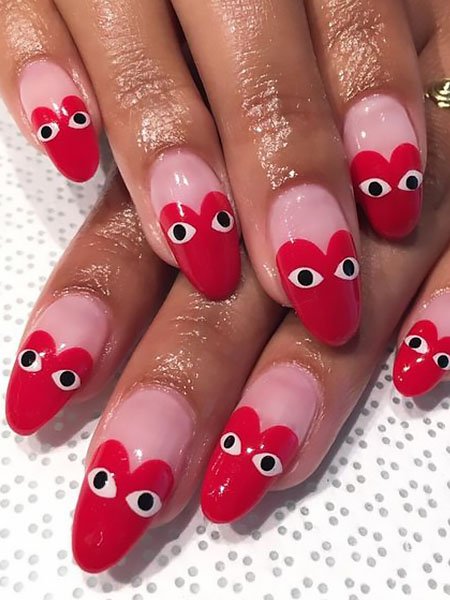 Comme Des Garcons Inspired Nails