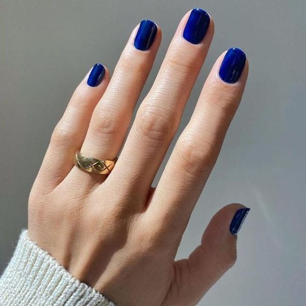 Dark Blue Nails