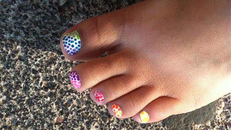 Easy toenail design