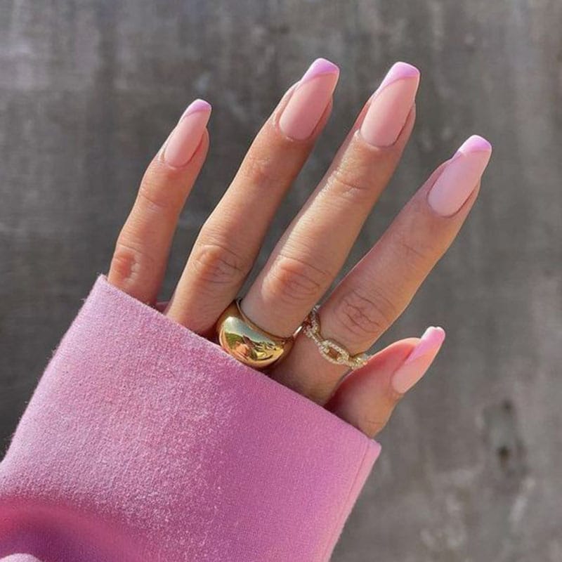 Elegant Coffin Shaped Nails