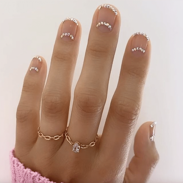 Elegant Diamond Nails Thehangedit