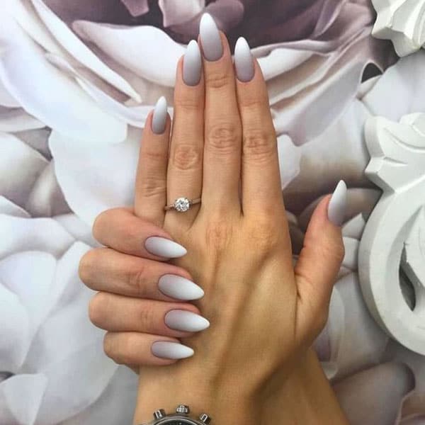 Grey Ombre Nails