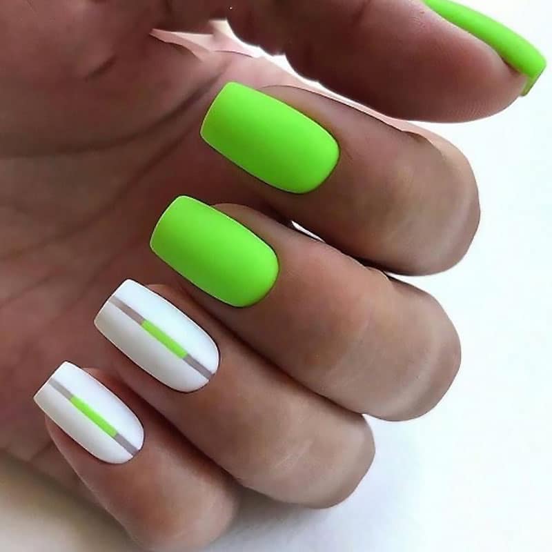 Lime Green Nails