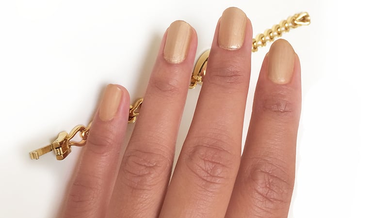 Matte Gold Nails