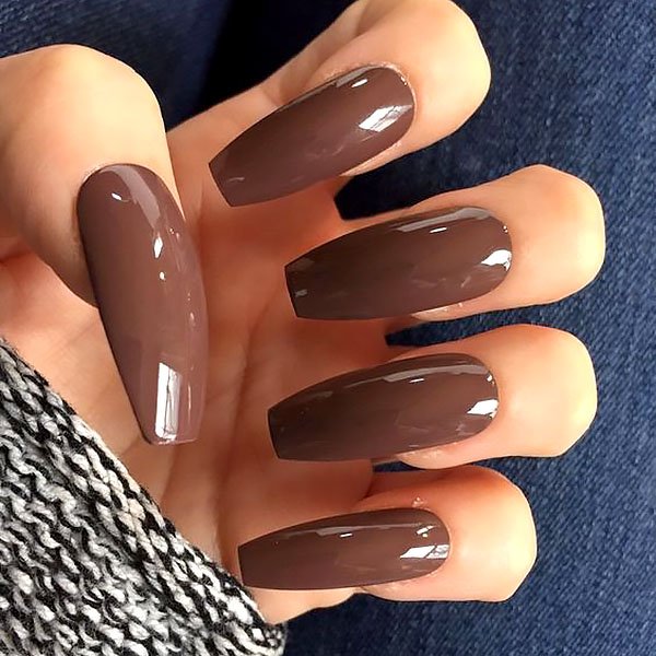 Milk Chocolate Fall Nails