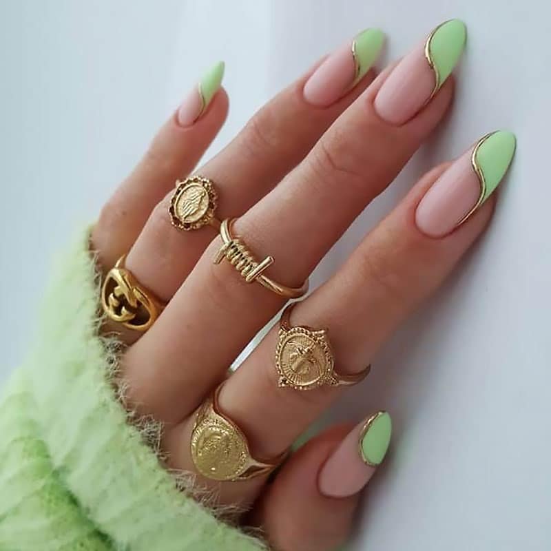 Mint Green Nails