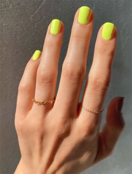 Neon Yellow Nails