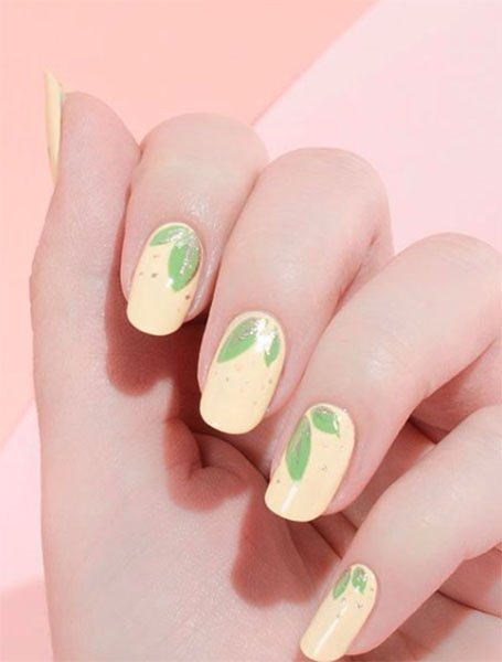 Pastel Lemonade Nails