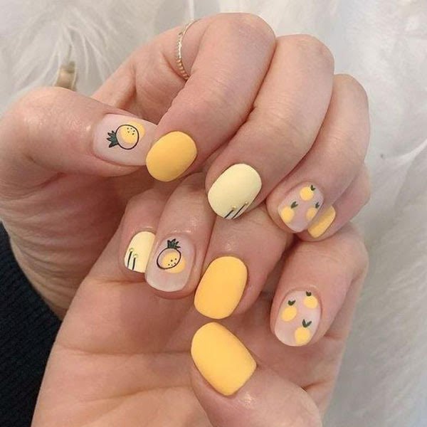 Pineapple Nail Design