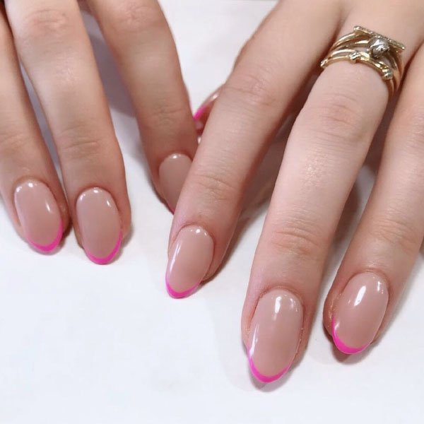 Pink Tip French Manicure