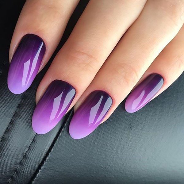 Purple Ombre Nails