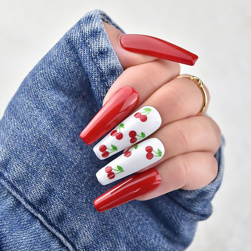 Red Coffin Nails