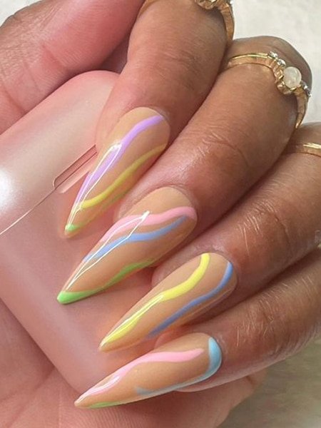 Spring Stiletto Nails