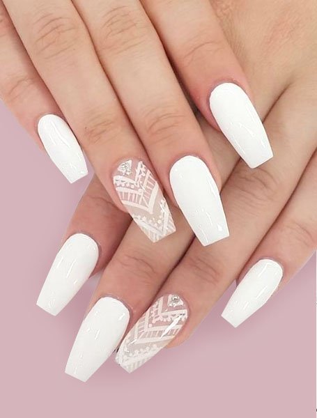 White Coffin Nails