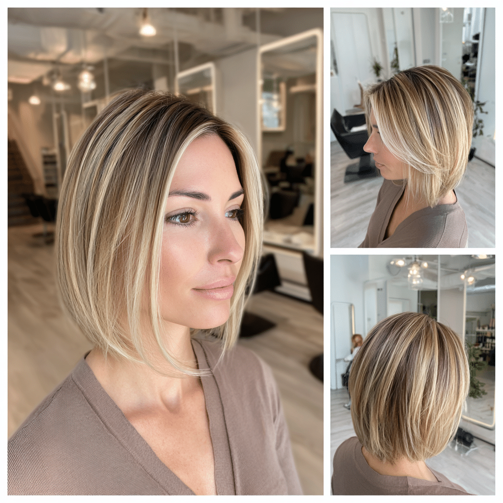 Sandy Mushroom Blonde Bob Hair