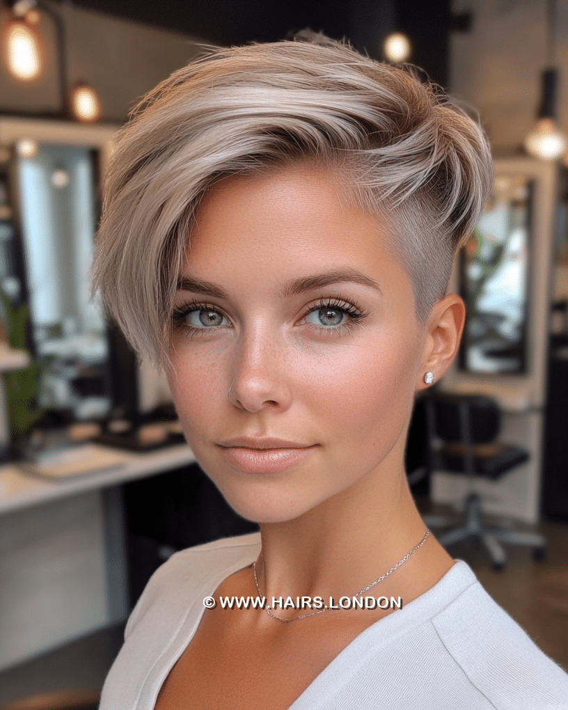 Cool Silver Ash Pixie Hair