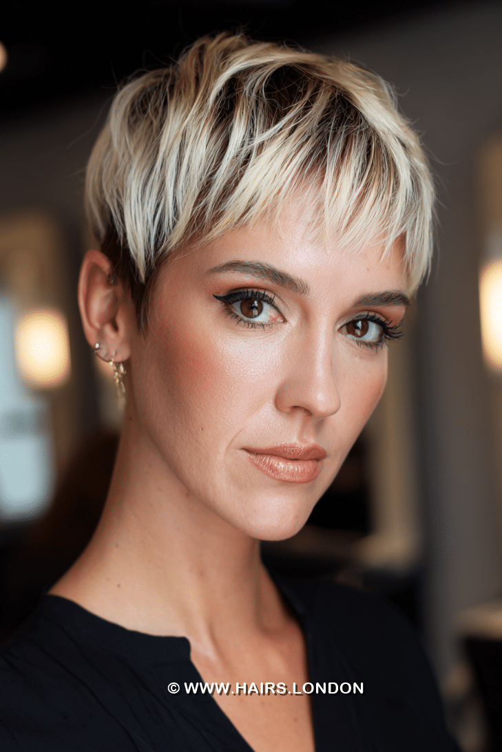 Rooted Vanilla Blonde Hair